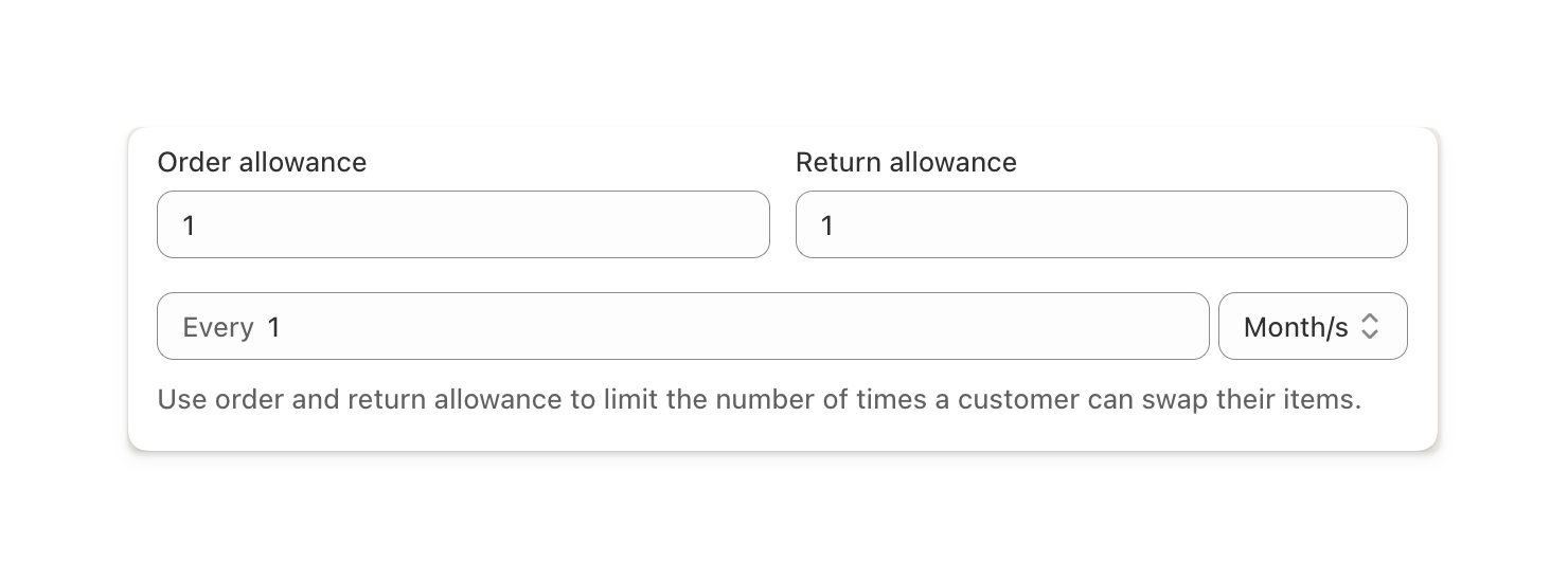 Swap allowance settings in Supercycle membership plan configuration