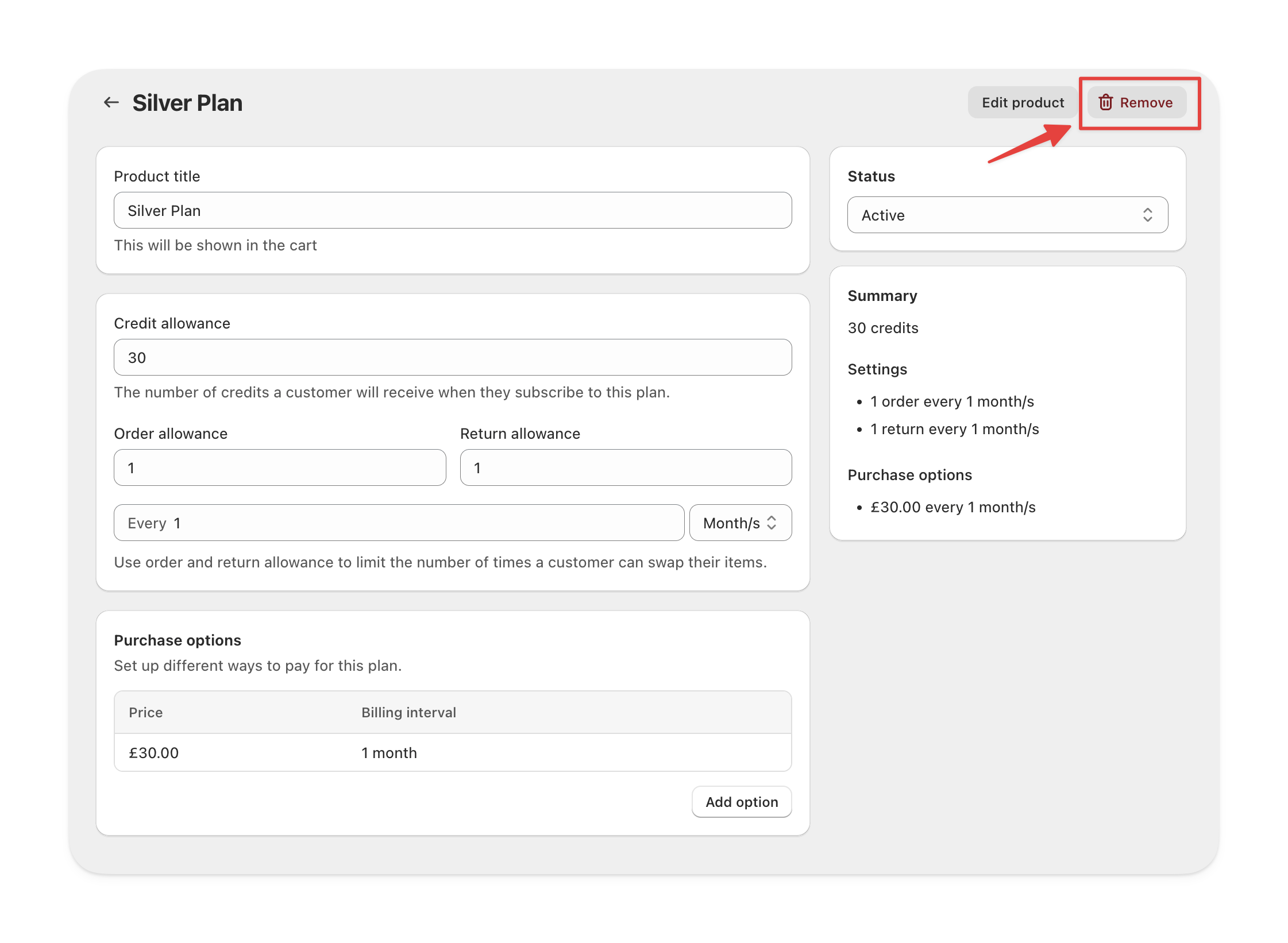 Remove membership plan option in Supercycle admin
