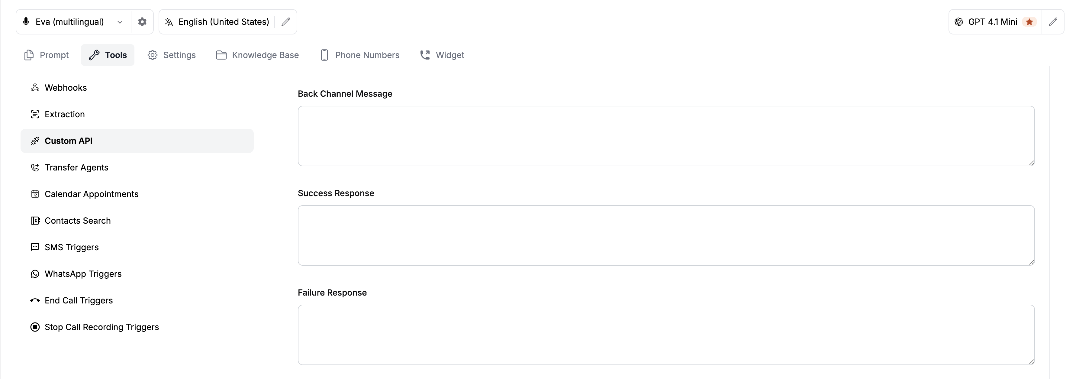 Catalyst Custom Api Trigger Messages