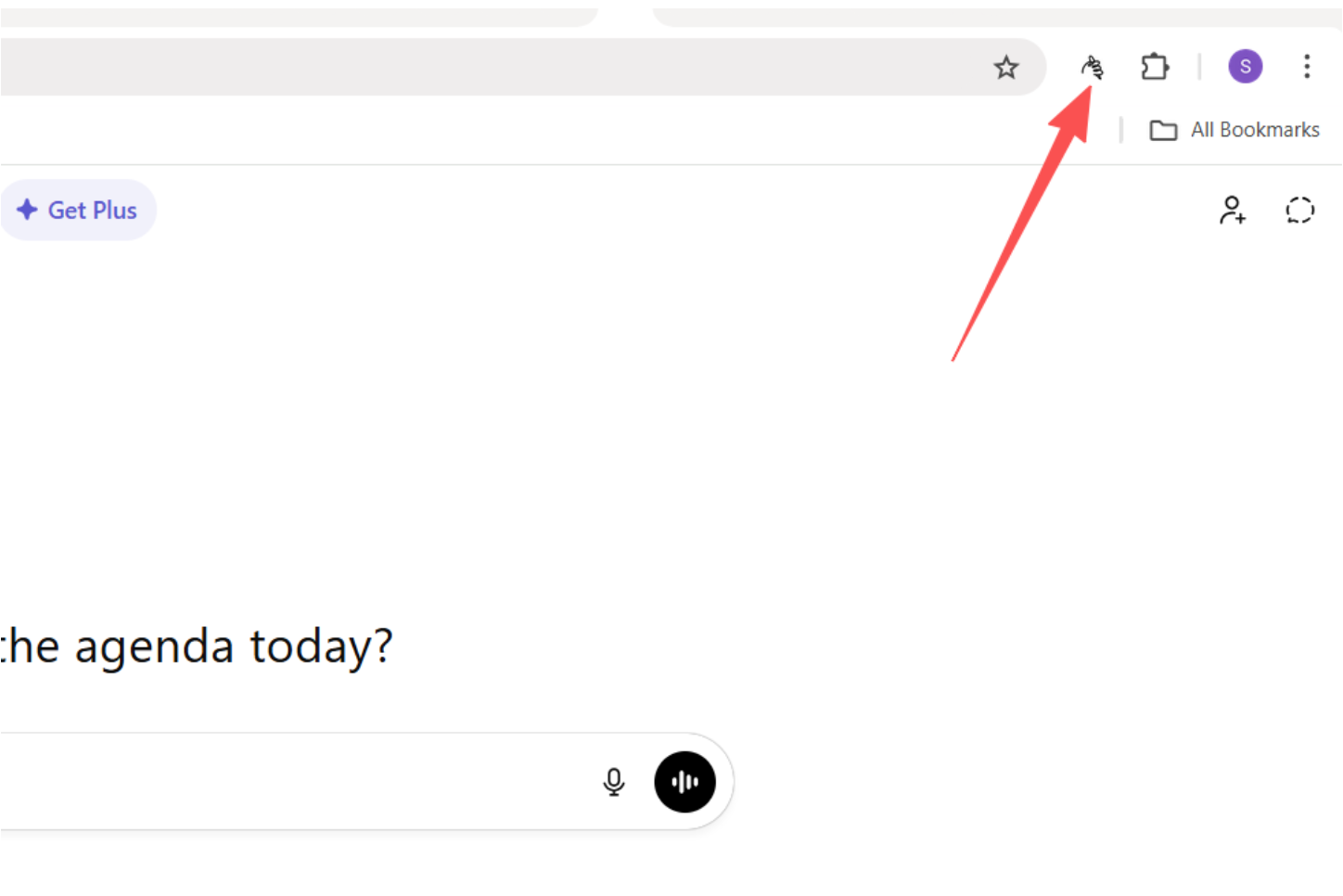 Chrome extension icon position