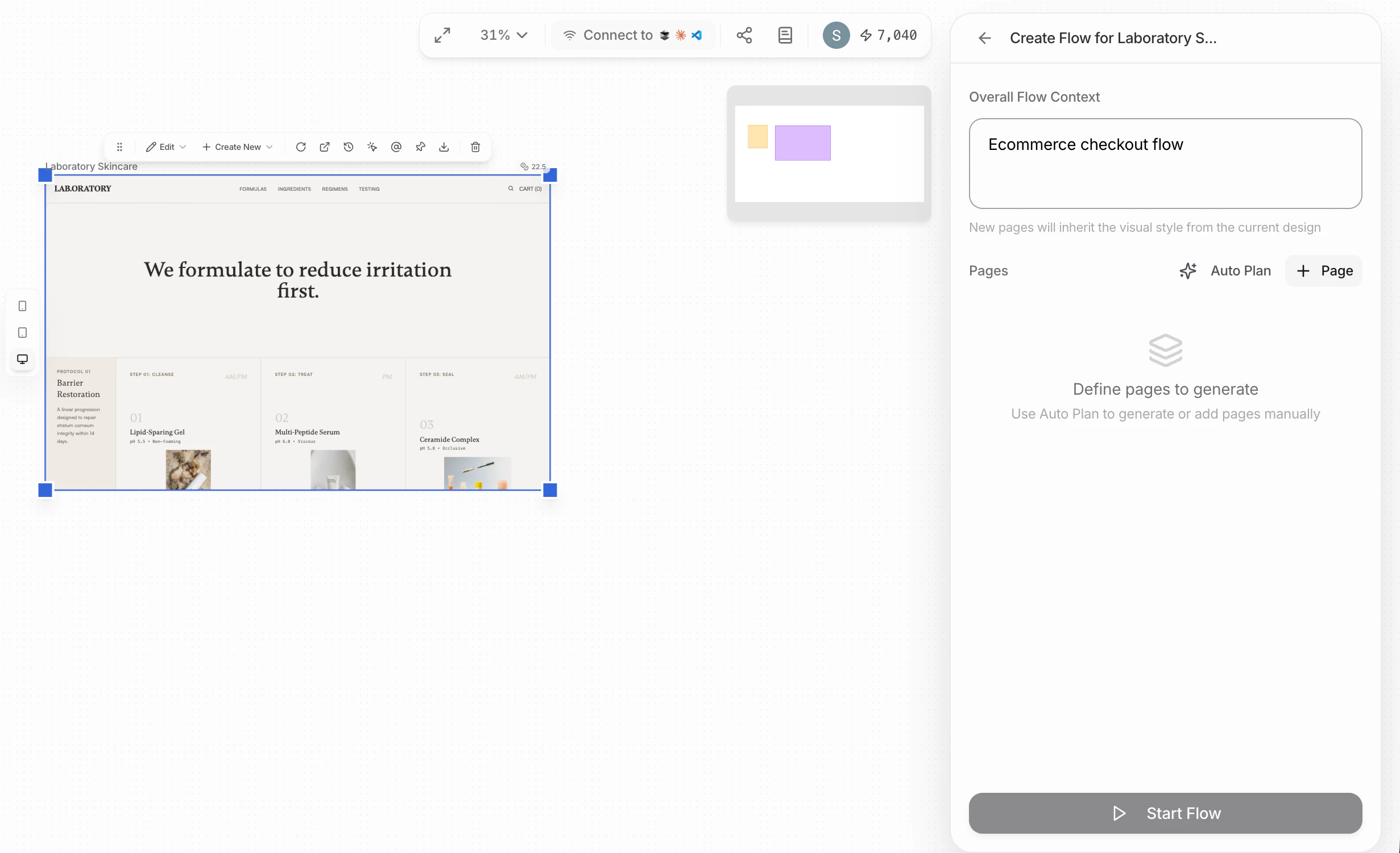 Define the overall flow context
