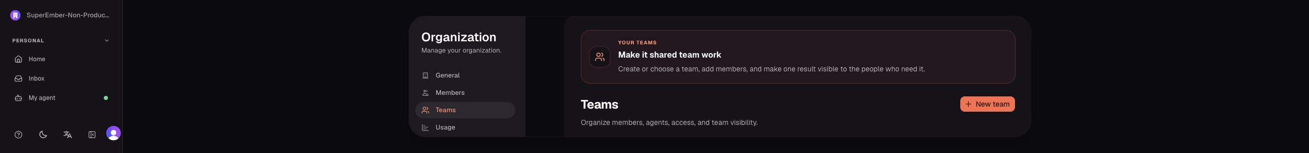 Team overview