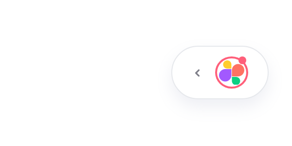 The collapsed Superflow toolbar, showing just the logo and an expand chevron