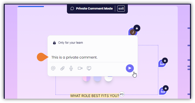 A Comment Box will appear