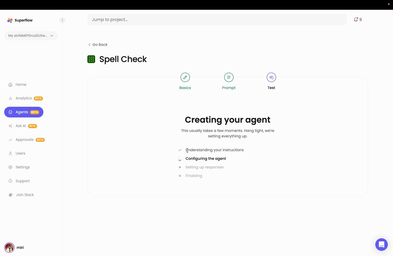 Once you are satisfied with the results, click Create