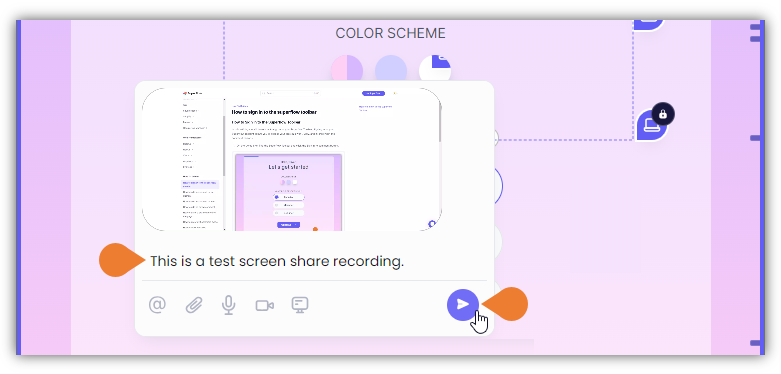 You can add a comment or note in the Comment field…