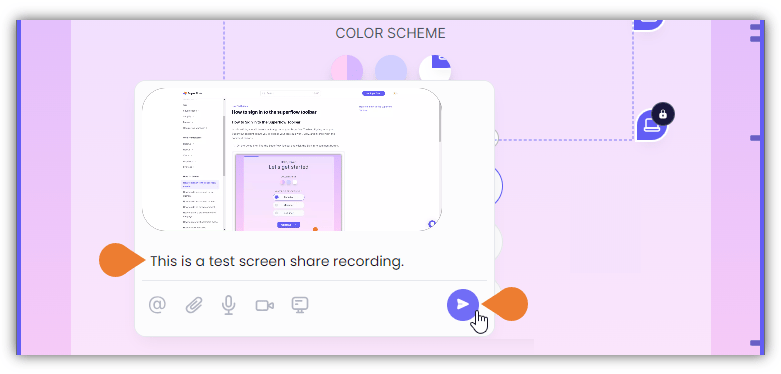 You can add a comment or note in the Comment field…