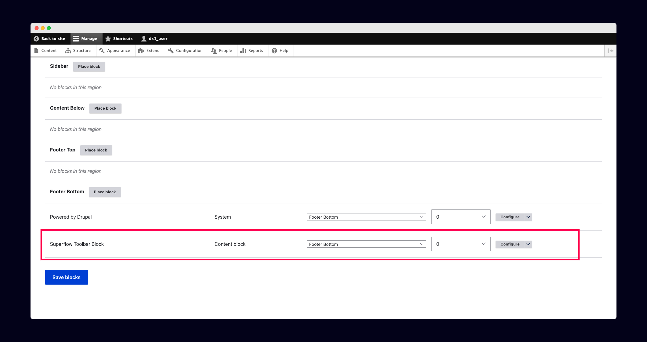 Drupal: Enter Your Superflow Code Snippet