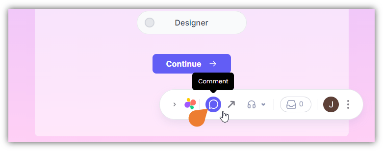 Find the Superflow Toolbar and click the Comment icon