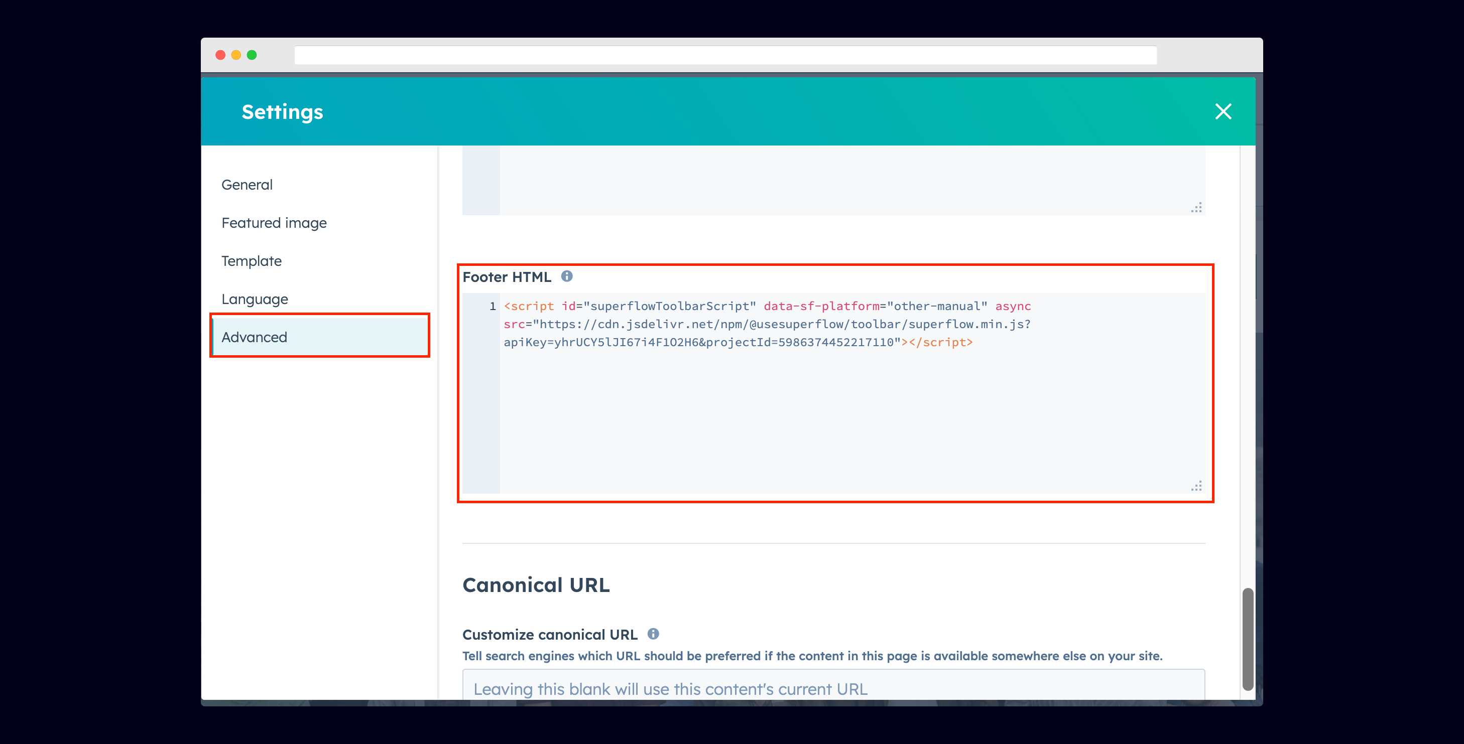 HubSpot: Go to Settings on your Hubspot site, then scroll down to Additional Code Snippets to add…