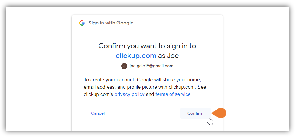 You will be directed to the Confirmation page…