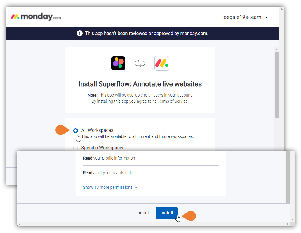 You will be directed to Monday.com’s integration page