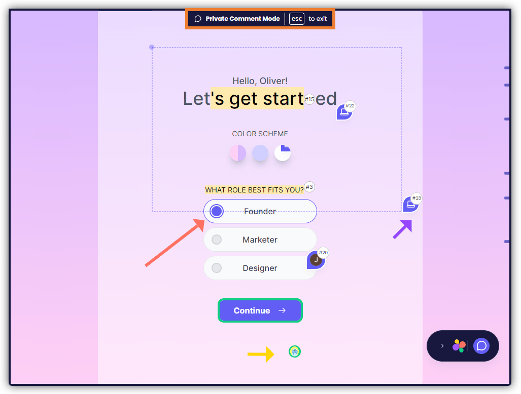 See How to Add Private Comments for more information