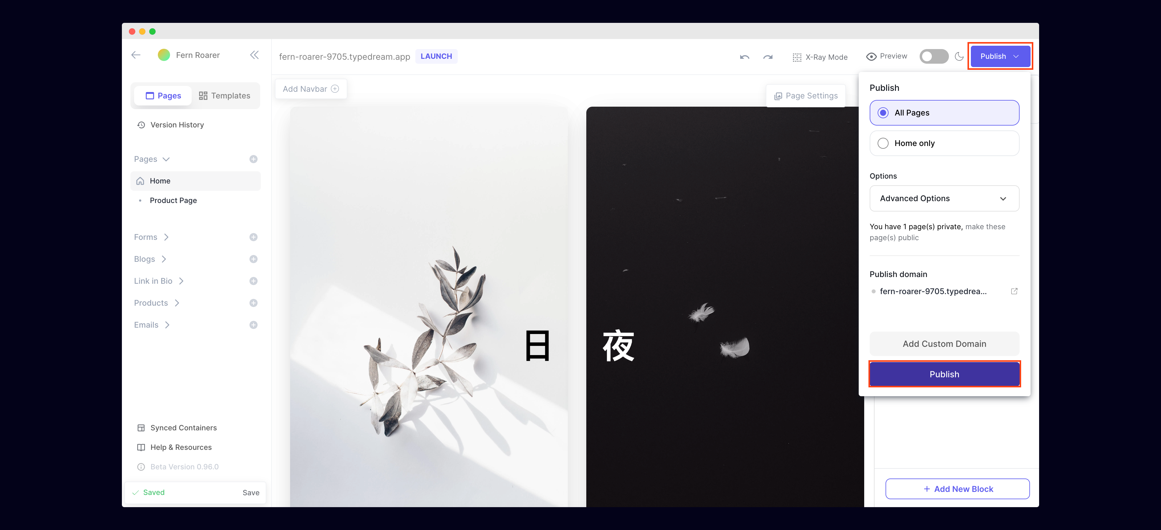Typedream: Publish your Typedream site