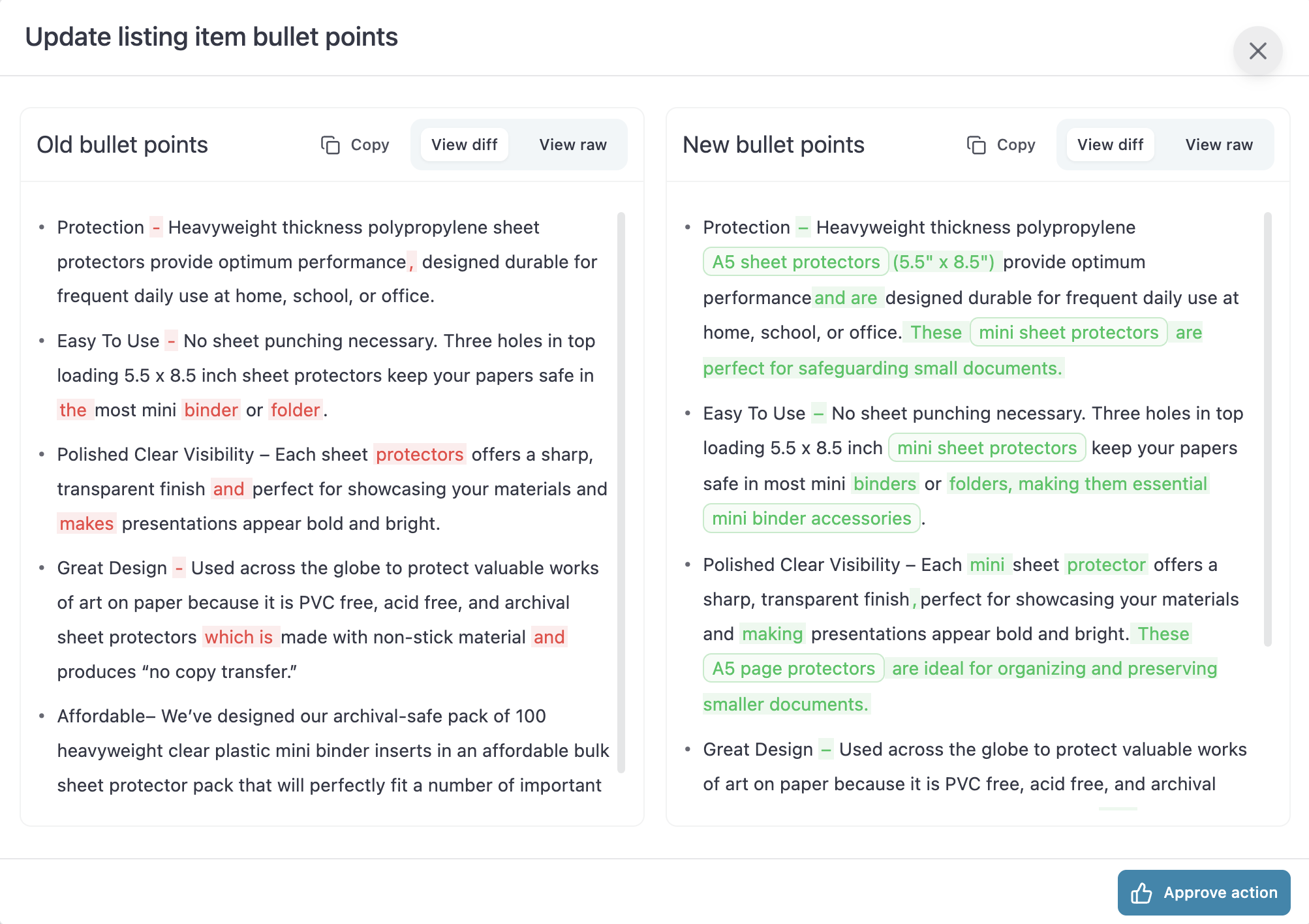 Approvebulletpointworkflowoutput Pn
