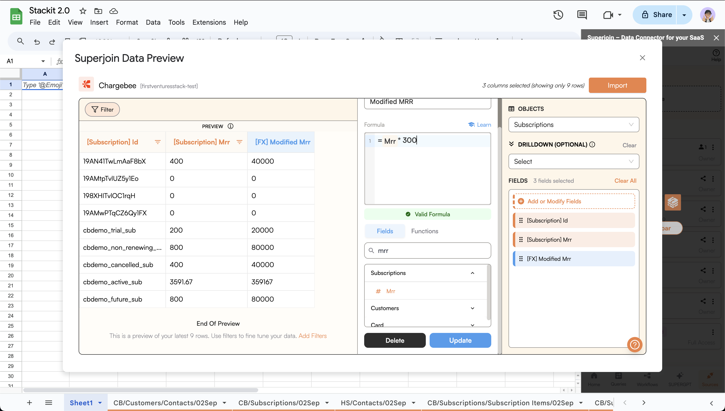 Derived Columns - Superjoin Docs