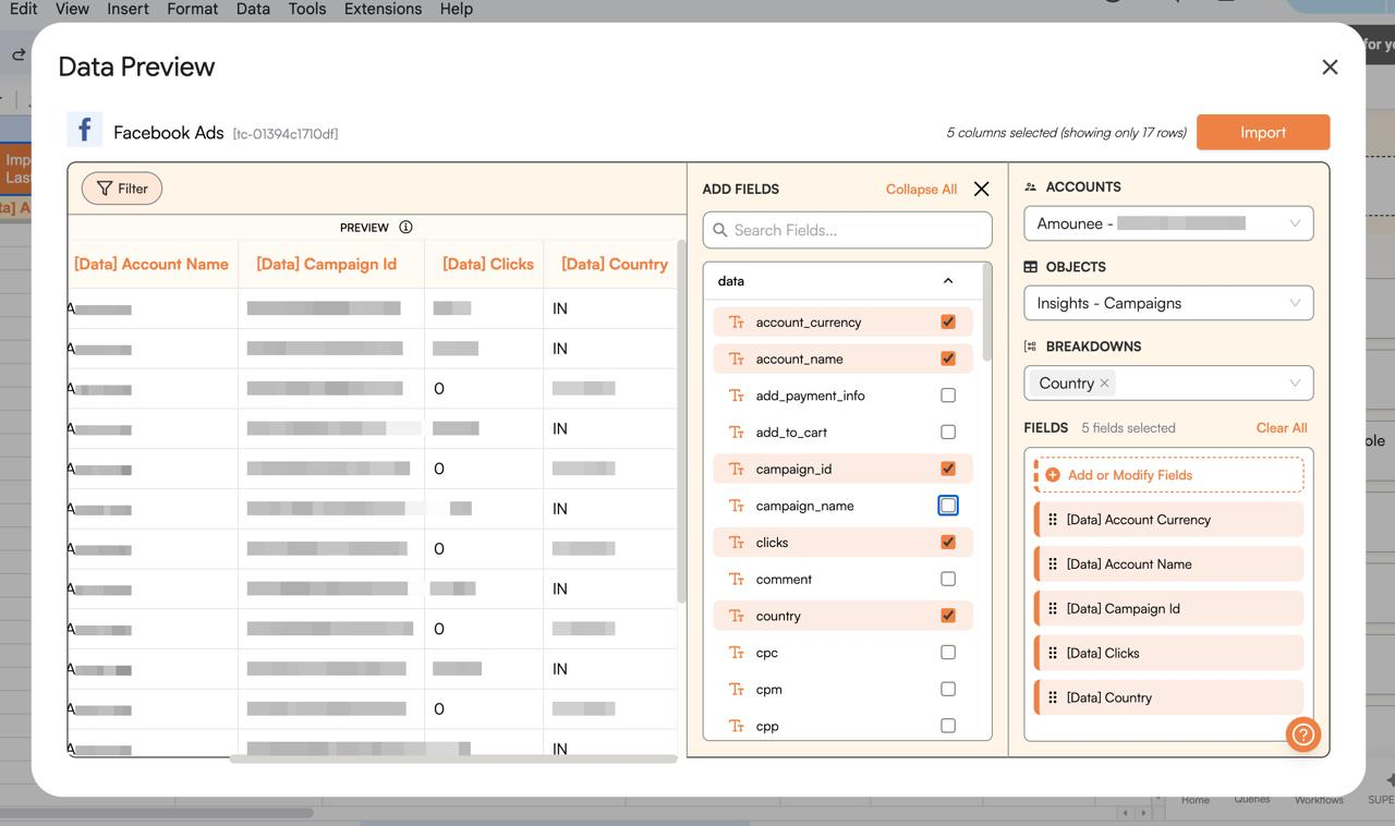 Add/Modify columns