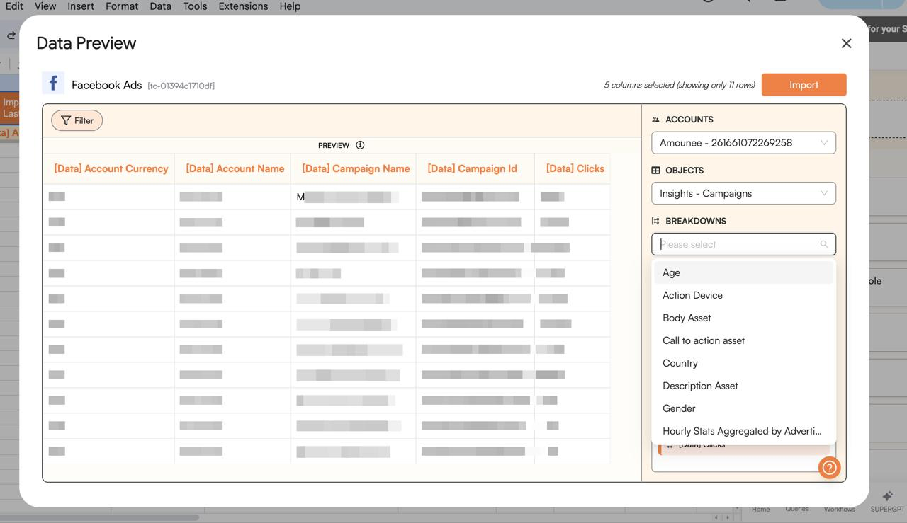 Preview Data