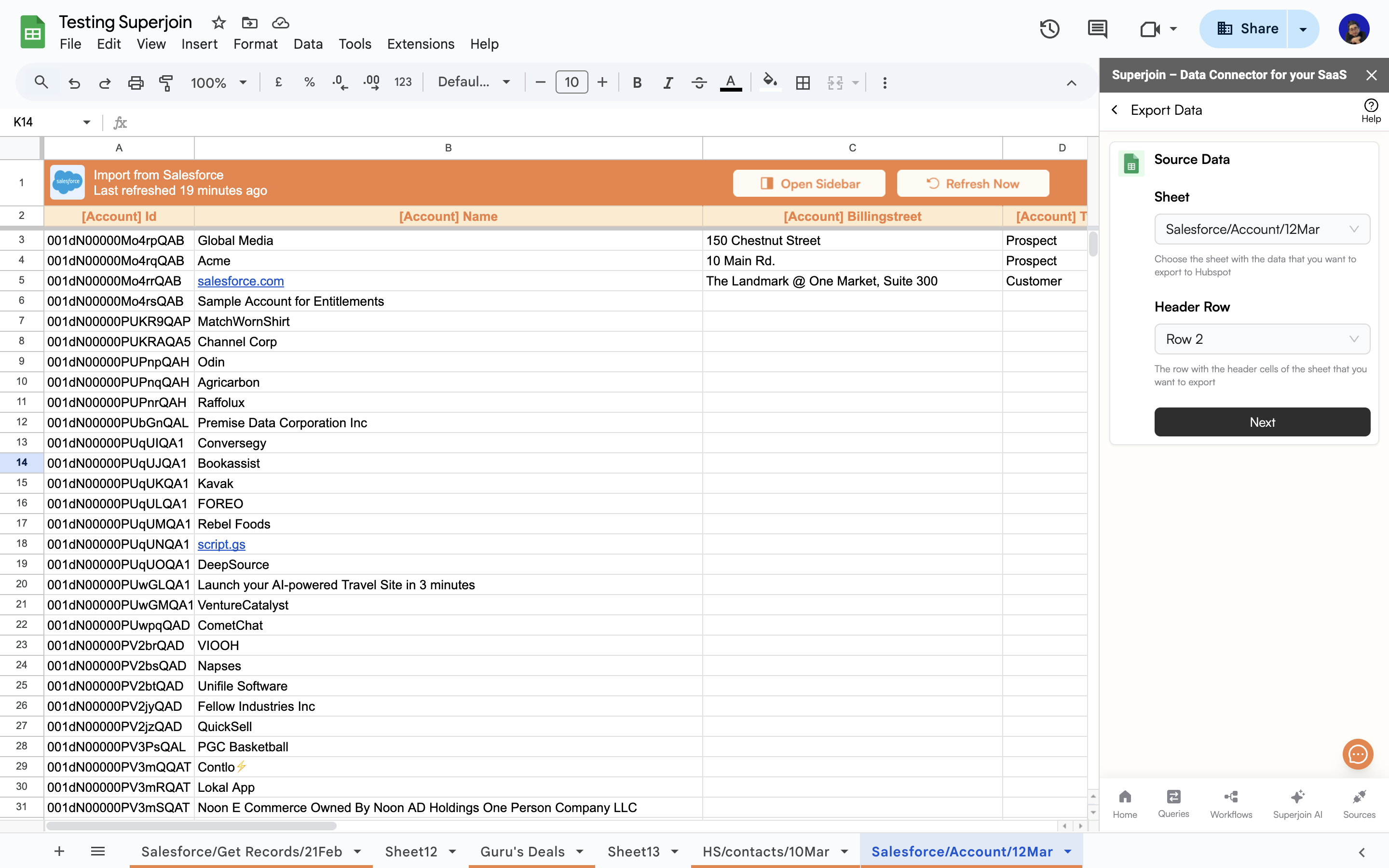 Fill Source Data
