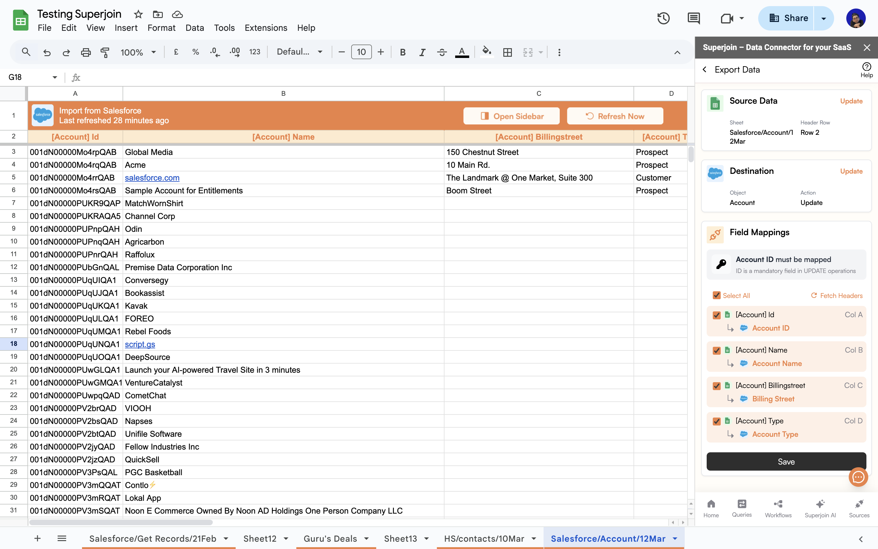 Mapping the Data