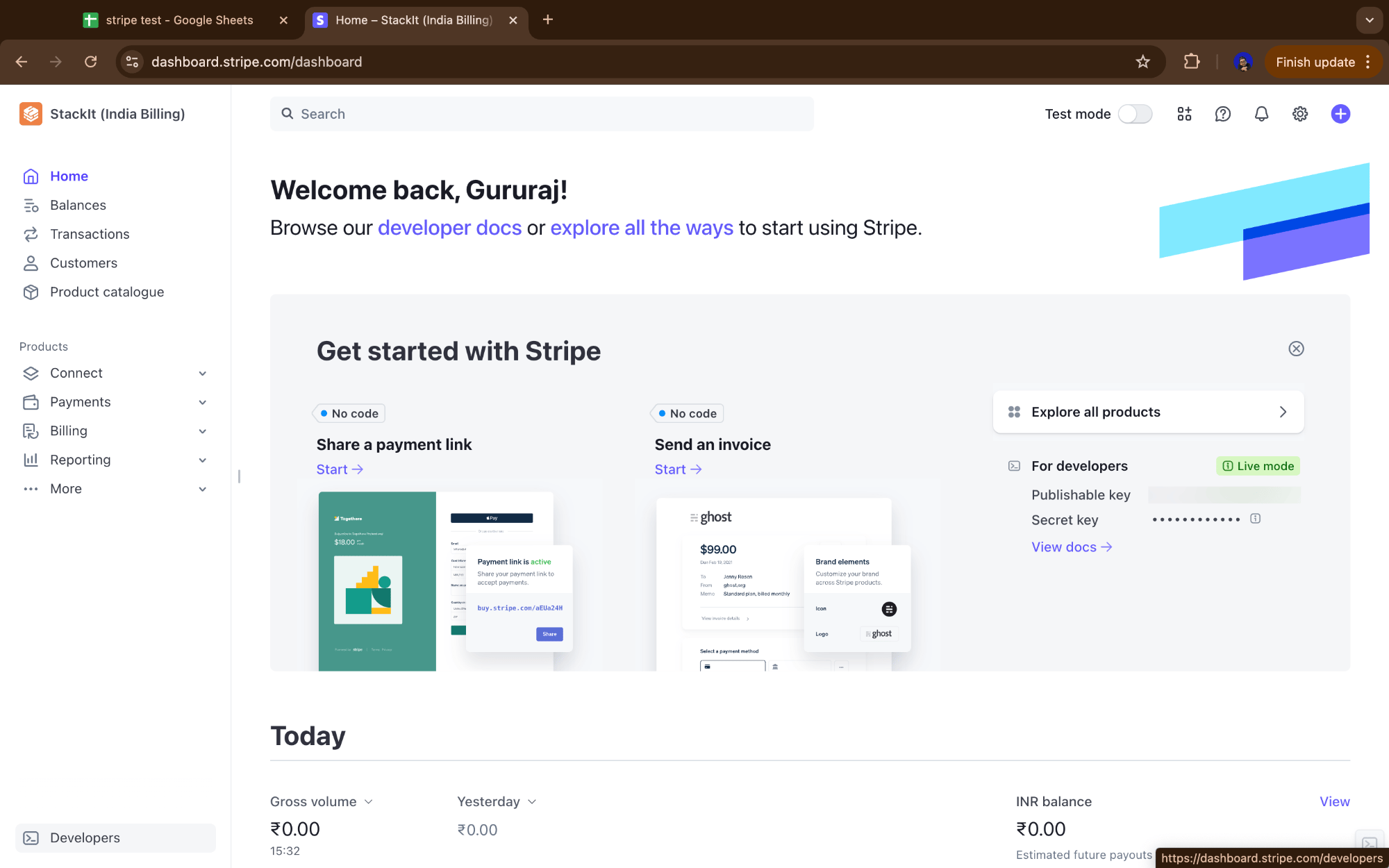 Api Key Stripe How to get Stripe API key? - Superjoin Docs