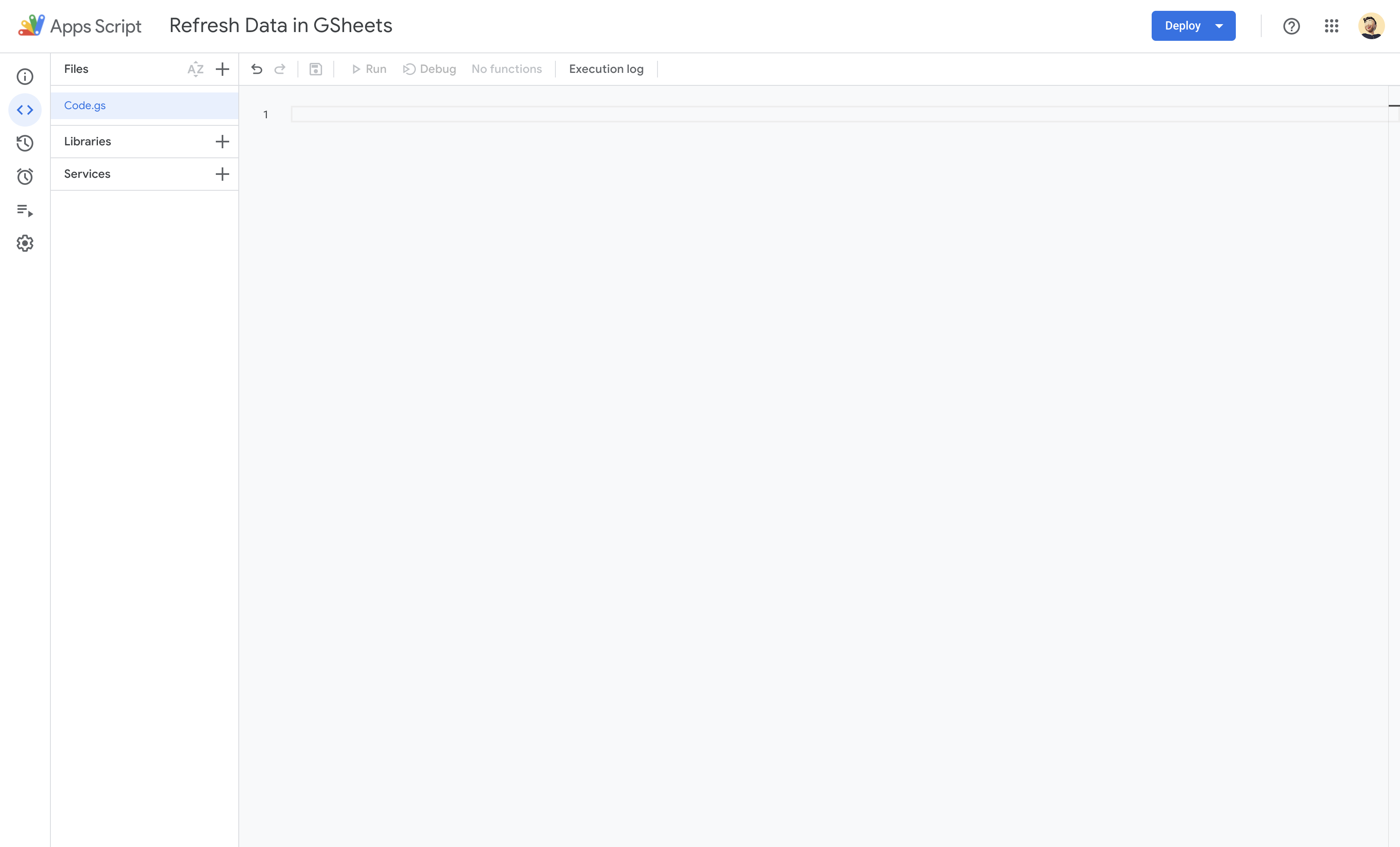 Apps Script Editor