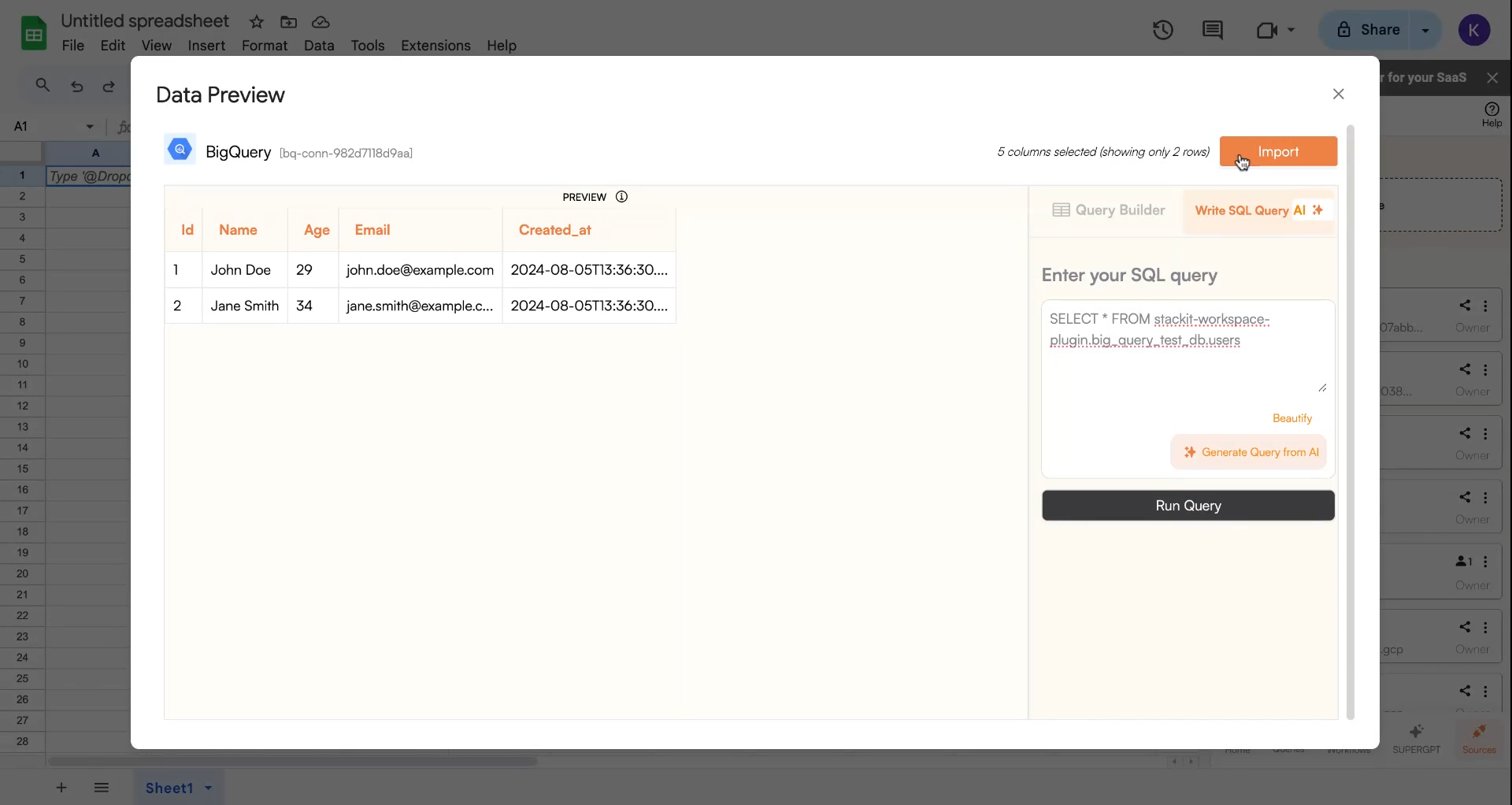 Preview Data