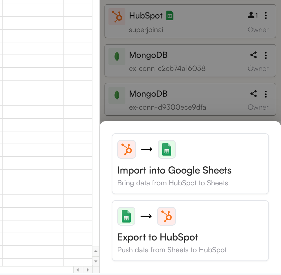 Create new Export