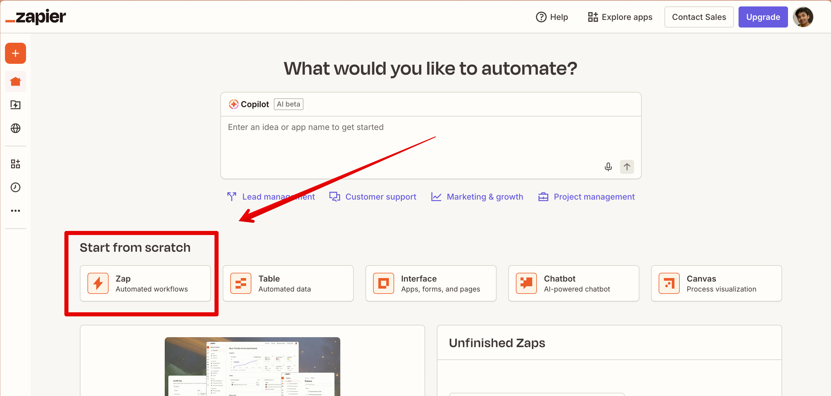 make a zap - annotated