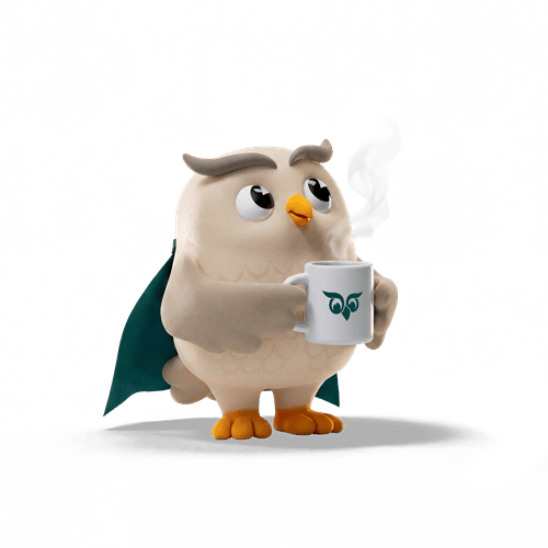 Hugo holding a cup of coffee, representing the Consultant role