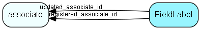 FieldLabel table relationship diagram