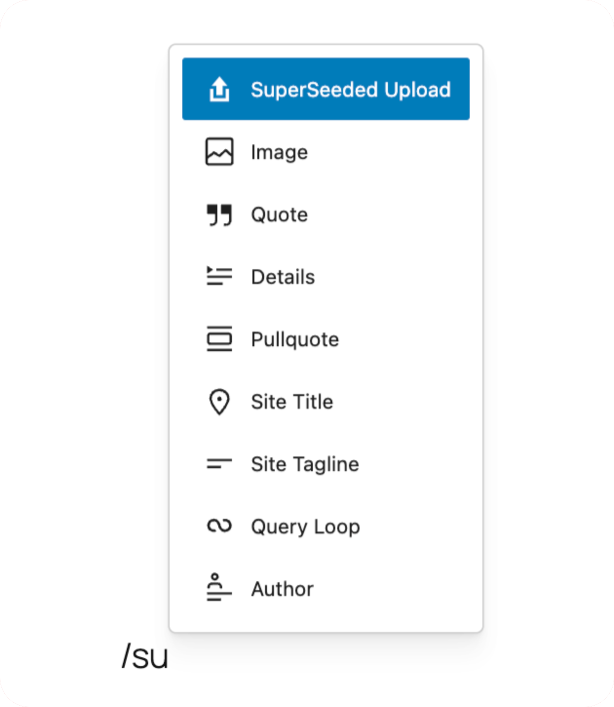 Gutenberg block editor