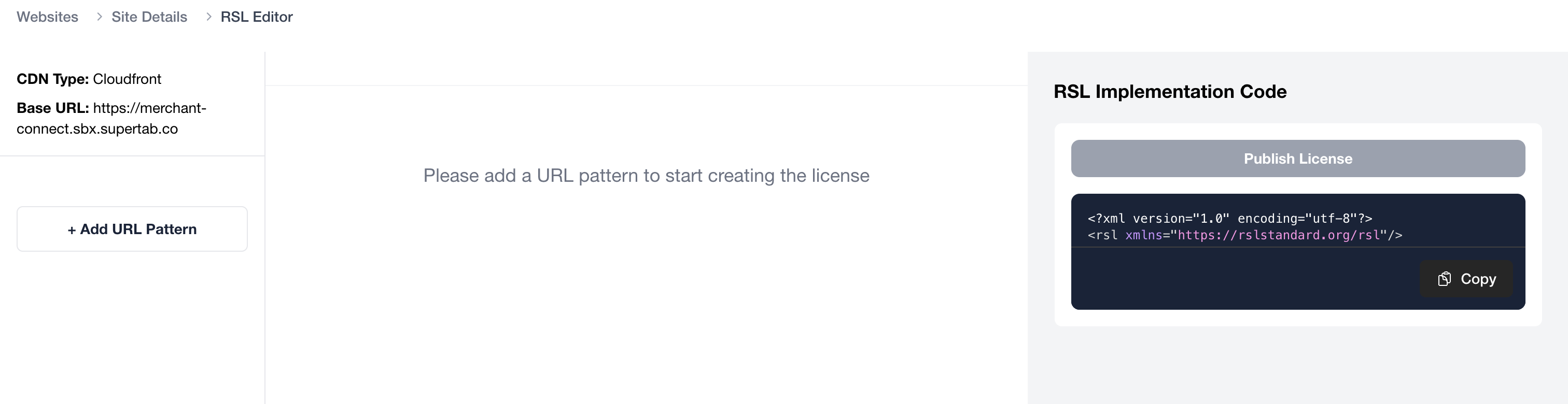 RSL Editor interface overview