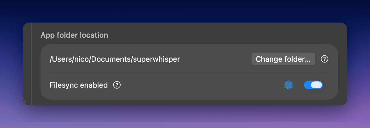 Superwhisper Configuration Files Location