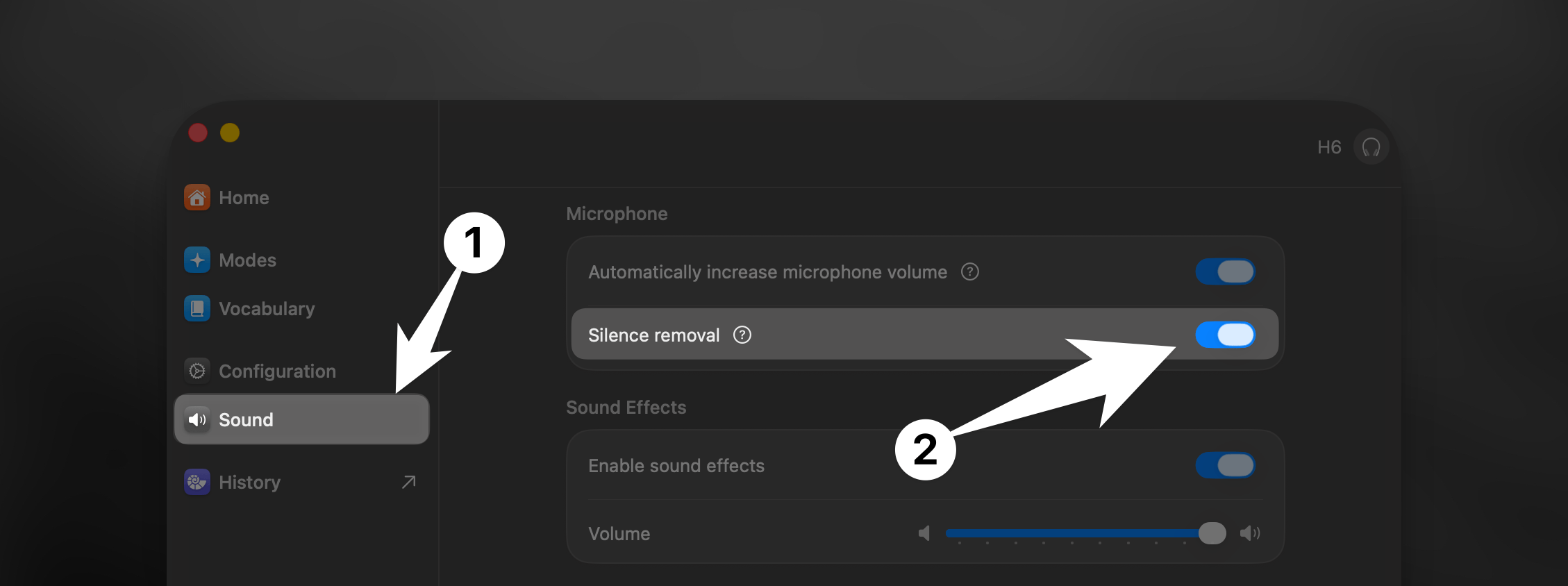 Superwhisper's Silence Removal