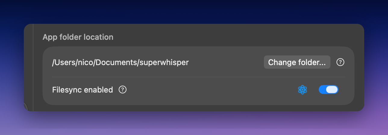 Superwhisper Configuration Files Location