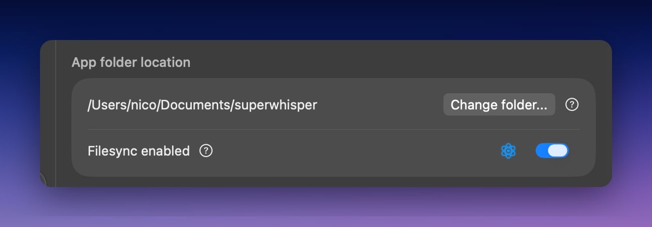 Superwhisper Configuration Files Location