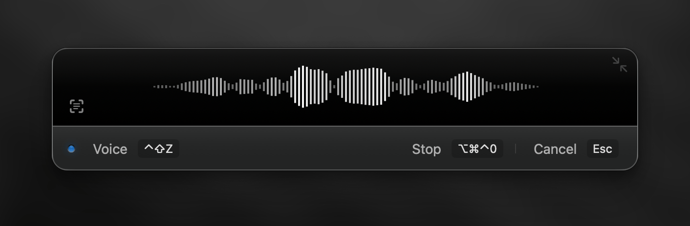 Superwhisper Recording Window