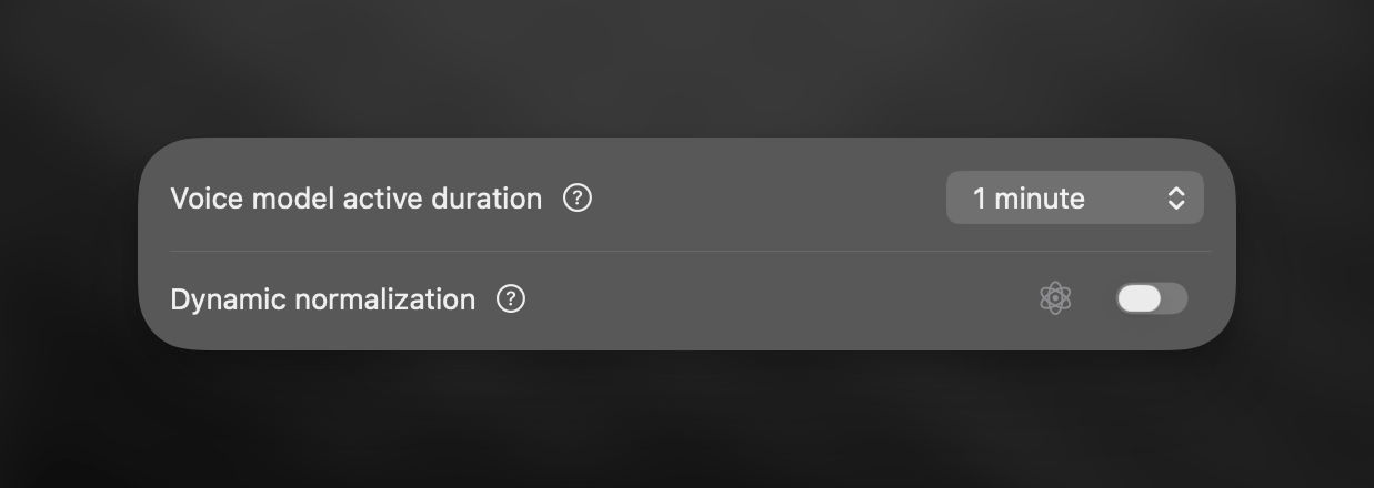 Superwhisper Voice Processing Options