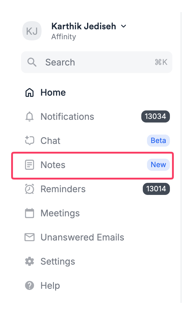 Notes Center Notes Center