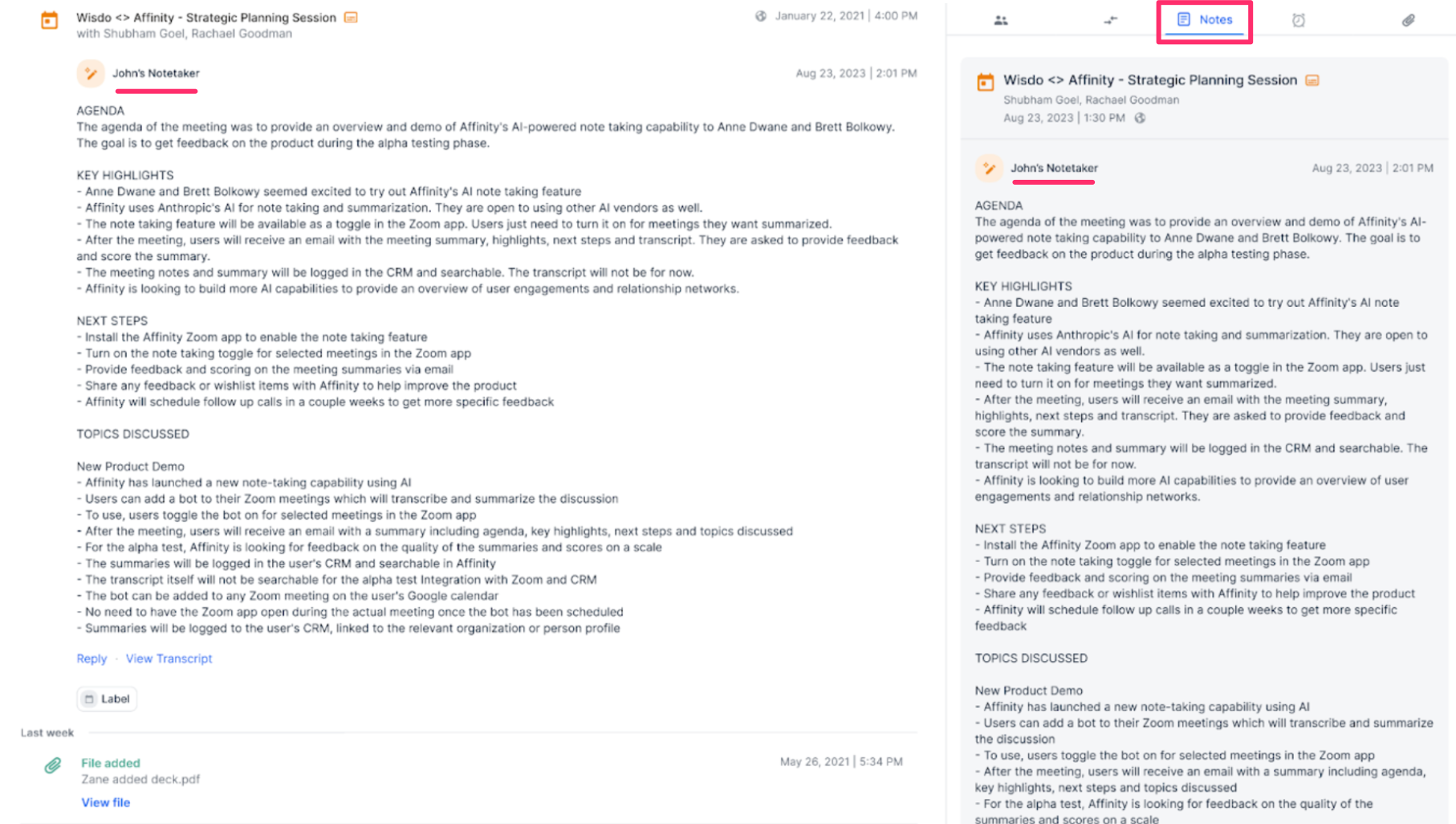 How To Set Up And Use Affinity Notetaker - Affinity Help Center