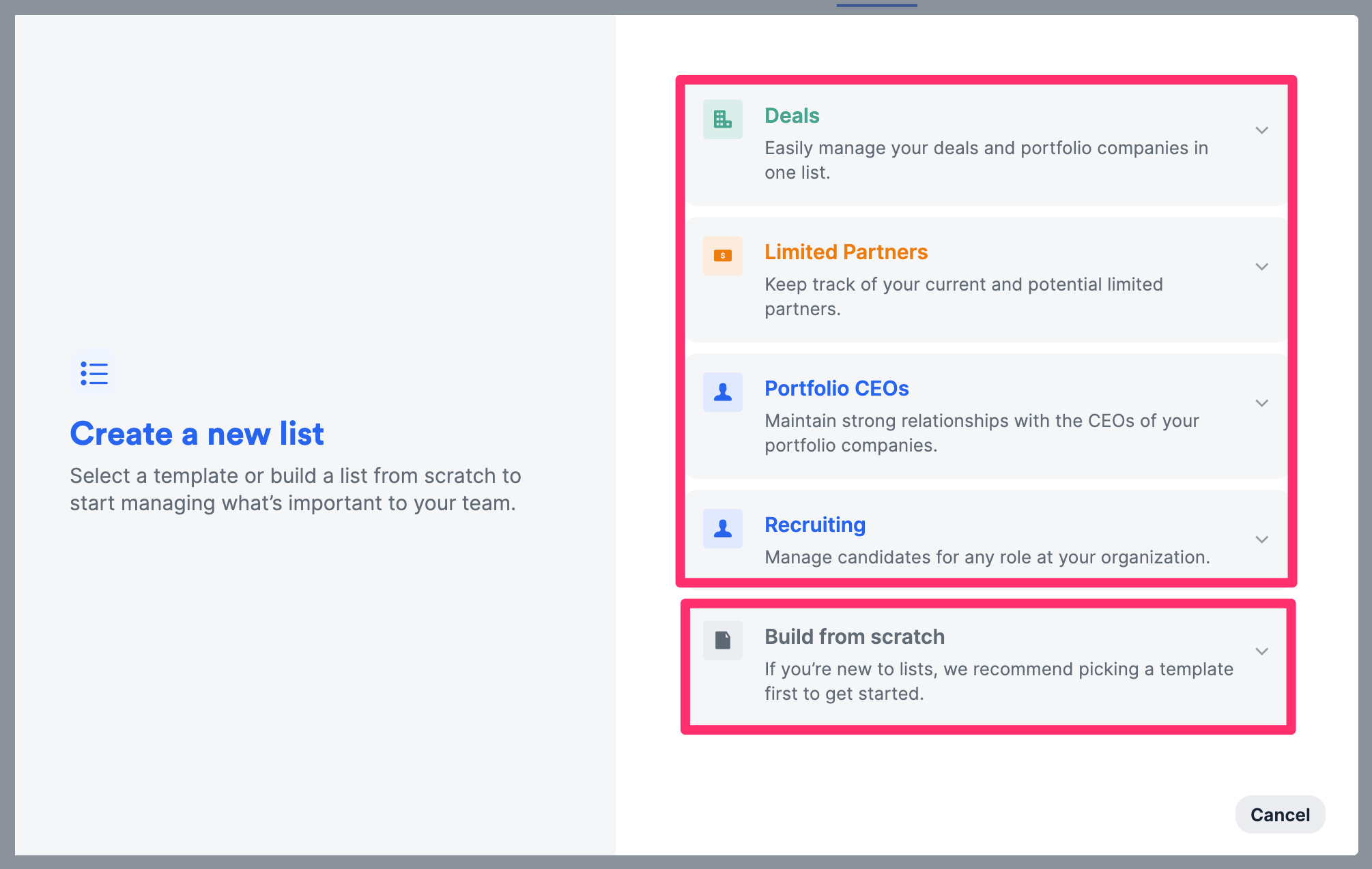 How to create a new list in Affinity - Affinity Help Center