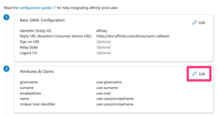 Affinity Auth How To Set Up Azure SAML For Affinity Access - Affinity Help Center