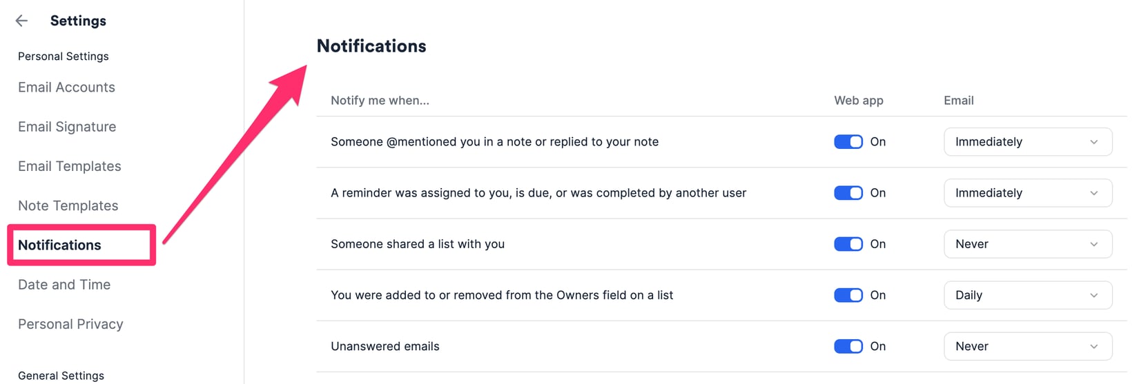 Affinity Auth How To Set Up Email And Web App Notifications For Affinity - Affinity ...