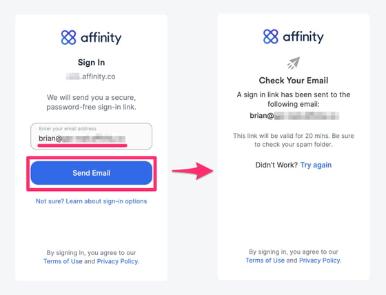 Affinity Auth How To Sign Into Affinity - Affinity Help Center