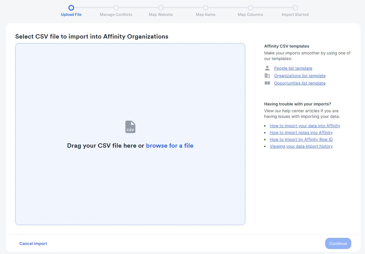 How to import your data into Affinity - Affinity Help Center