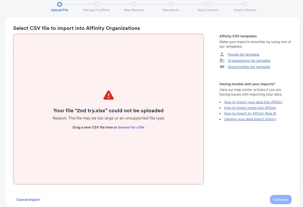 How to import your data into Affinity - Affinity Help Center