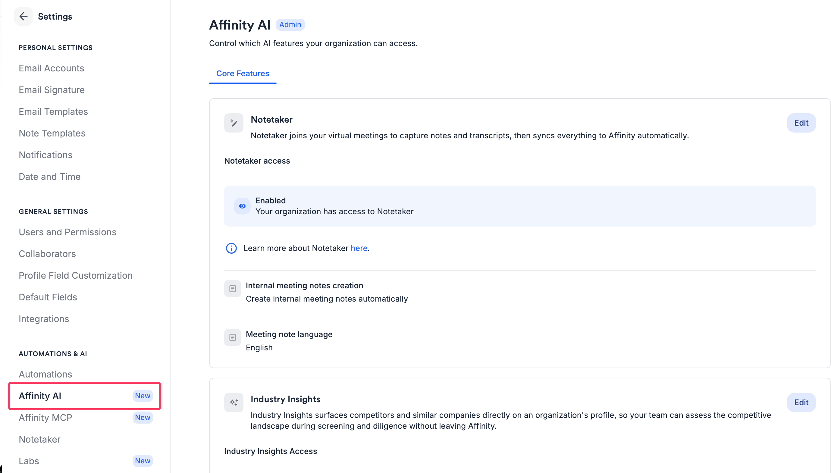 Ai Settings