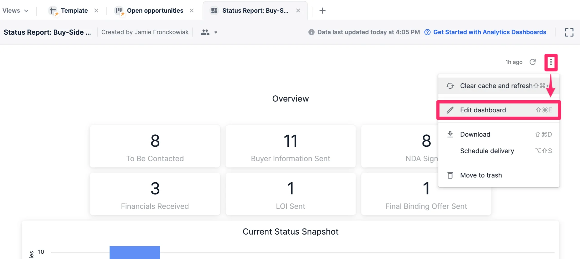 Status Reports 8