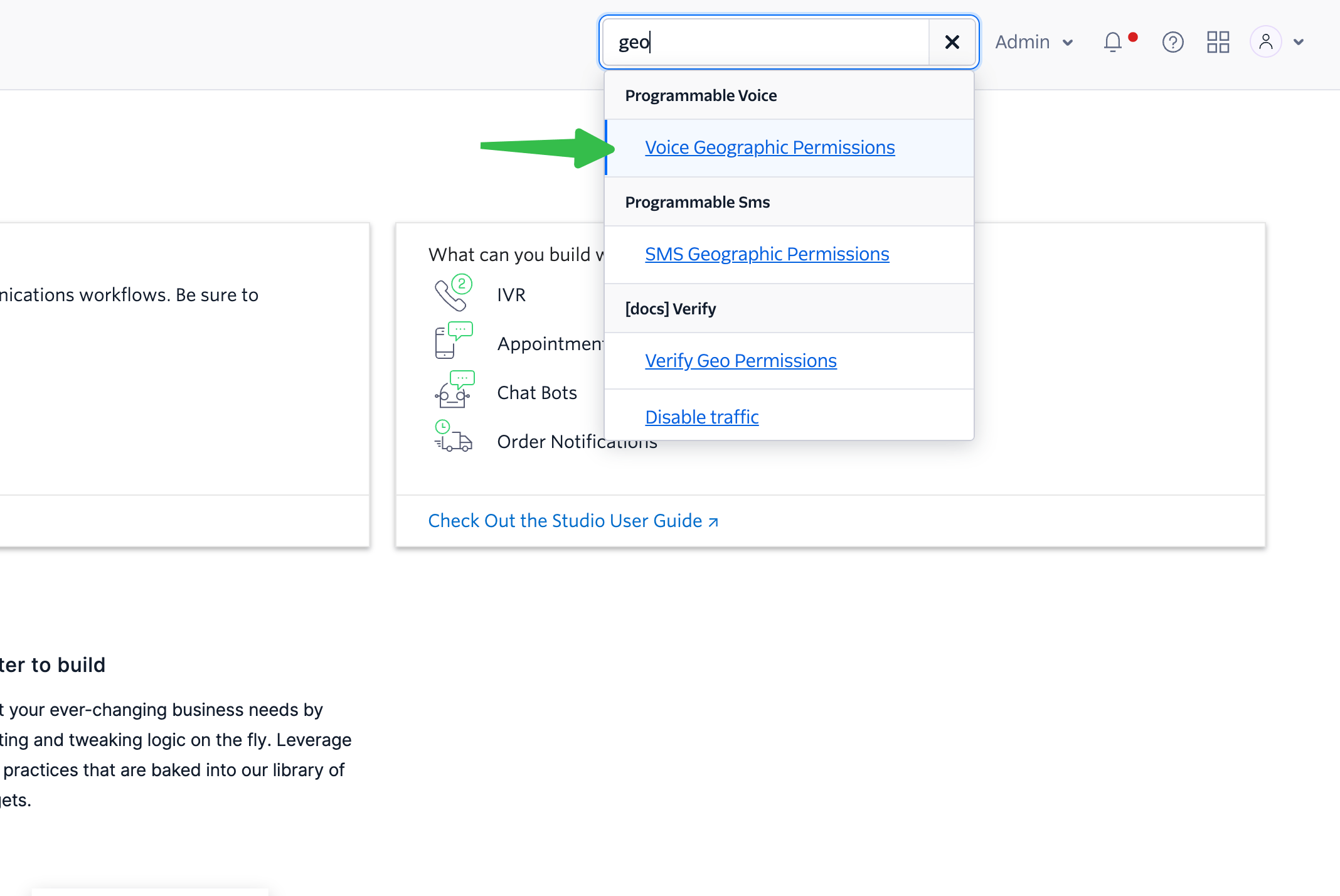 Twilio setup dialing international